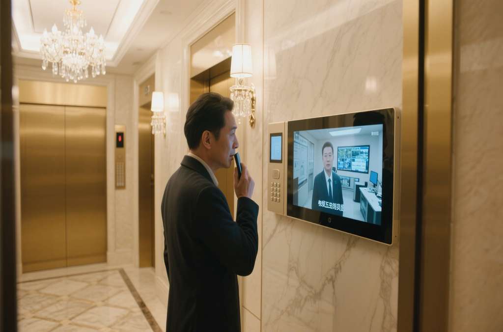 电梯可视五方对讲