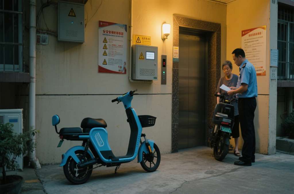 电梯梯控电动车