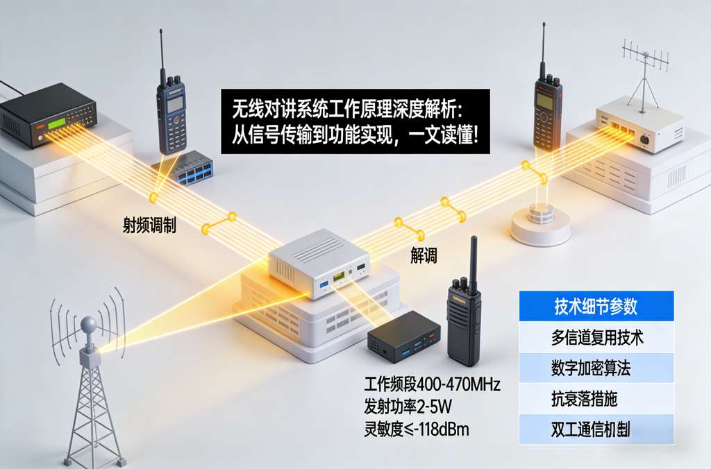 无线对讲系统工作原理深度解析：从信号传输到功能实现，一文读懂！