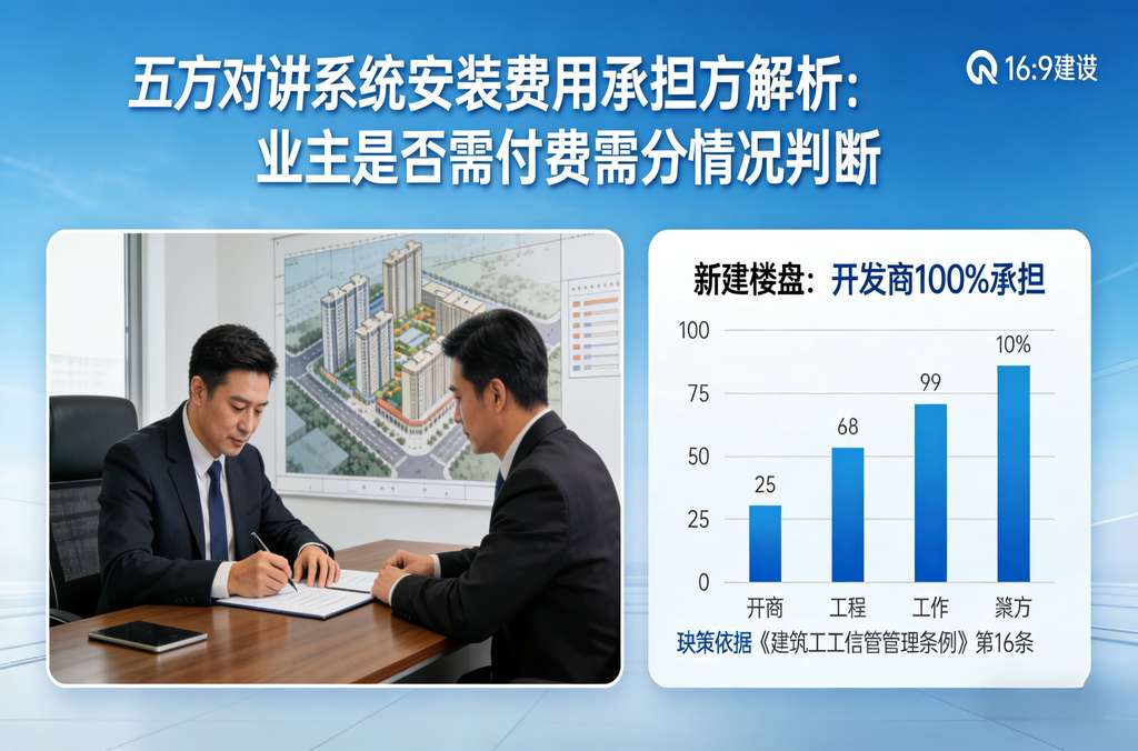 五方对讲系统安装费用承担方解析：业主是否需付费需分情况判断