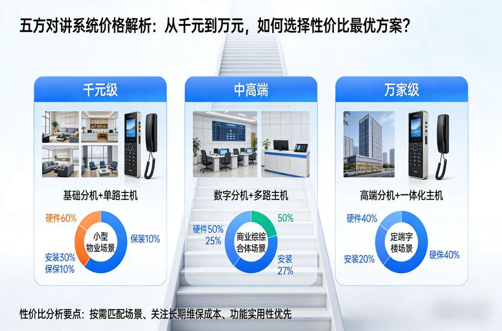 五方对讲系统价格解析：从千元到万元，如何选择性价比最优方案？
