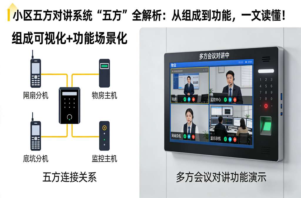 小区五方对讲系统“五方”全解析：从组成到功能，一文读懂！