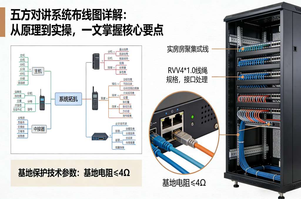 五方对讲系统布线图详解：从原理到实操，一文掌握核心要点