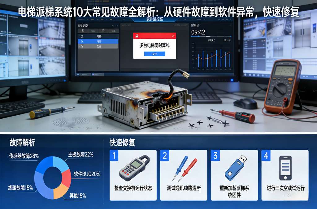 电梯派梯系统10大常见故障全解析