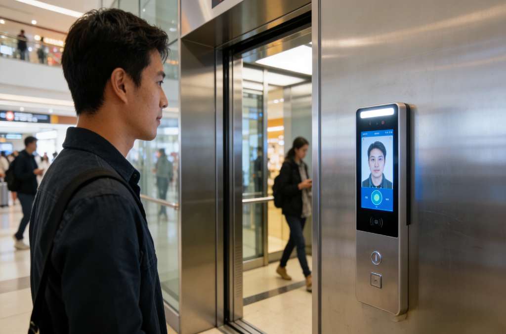 科苑隆人脸识别乘梯：解锁智慧楼宇垂直出行新体验