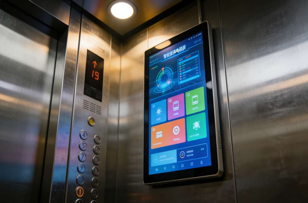科苑隆智能多媒体电梯屏 赋能楼宇智慧升级