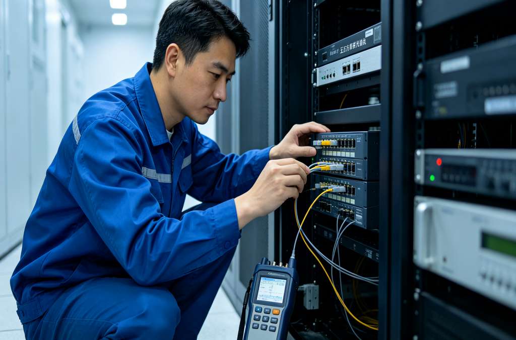 科苑隆五方对讲光端机 长距离电梯对讲稳定传输方案