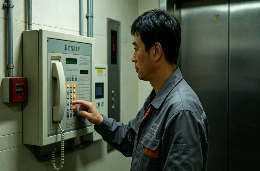 科苑隆电梯五方对讲系统主机 楼宇电梯应急对讲核心设备