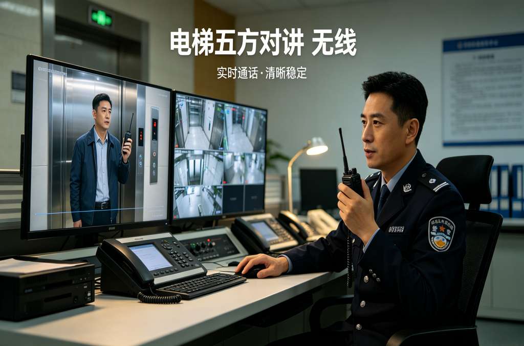 科苑隆电梯无线五方对讲 安全高效免布线