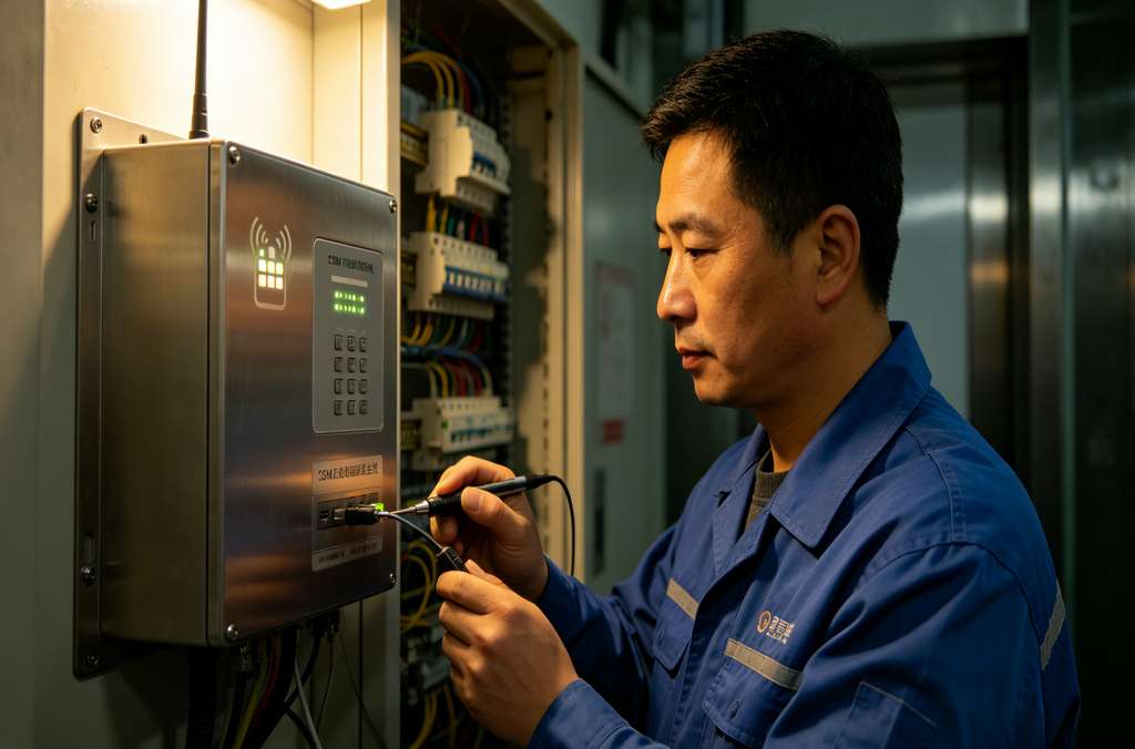 科苑隆电梯GSM无线对讲 稳定高效电梯应急对讲方案
