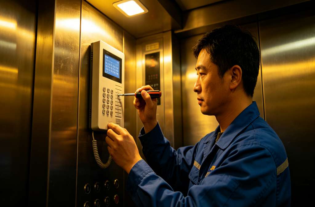 科苑隆数字电梯对讲 高清稳通新国标首选
