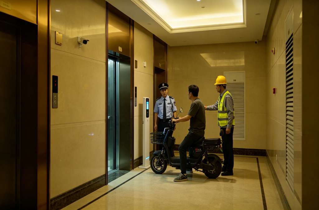 科苑隆电动车电梯梯控 社区智能禁入防护系统