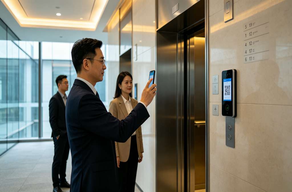 科苑隆电梯二维码梯控 楼宇便捷智能权限管理系统