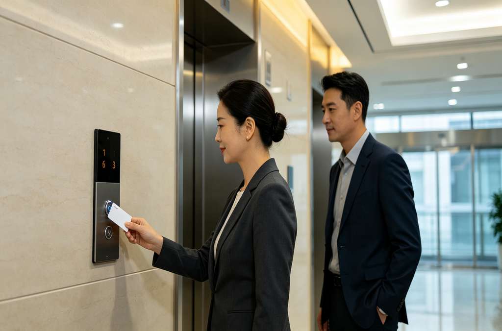 科苑隆梯控刷卡系统 楼宇电梯权限智能管理方案