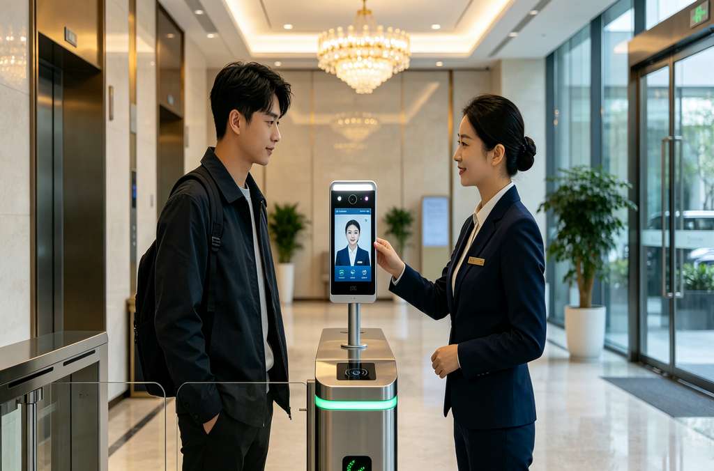 科苑隆梯控人脸识别 智慧楼宇无感通行方案