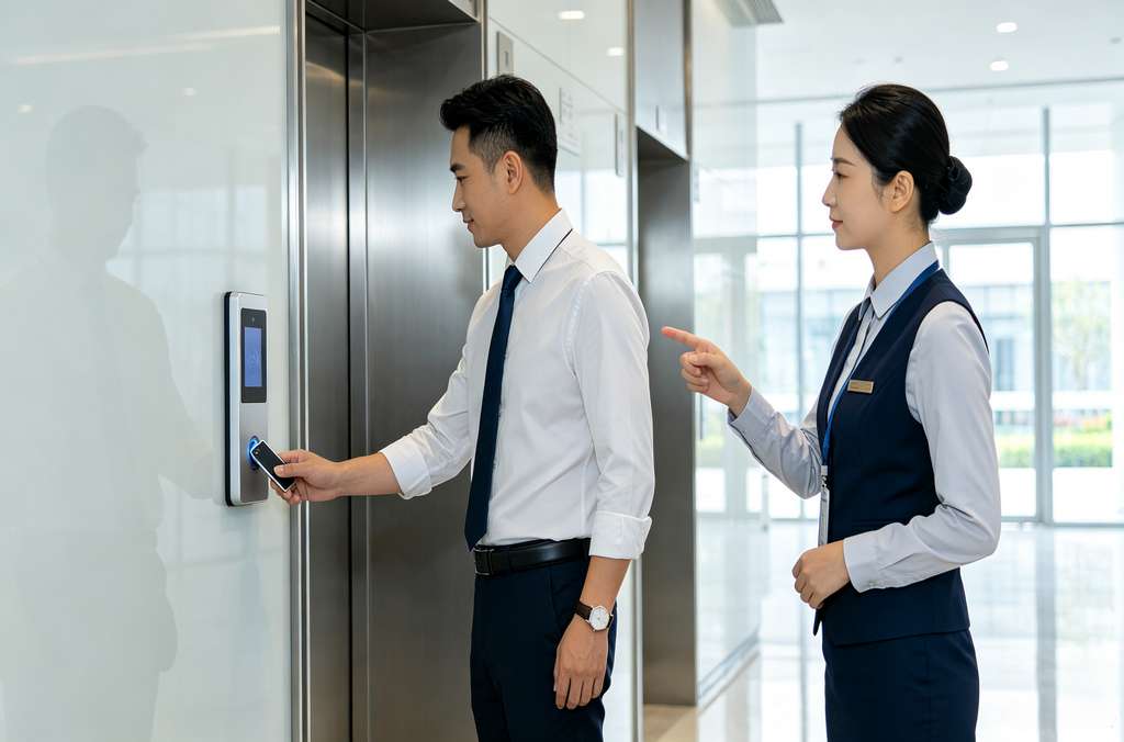 科苑隆电梯分层网络梯控 楼宇智能分层管控方案