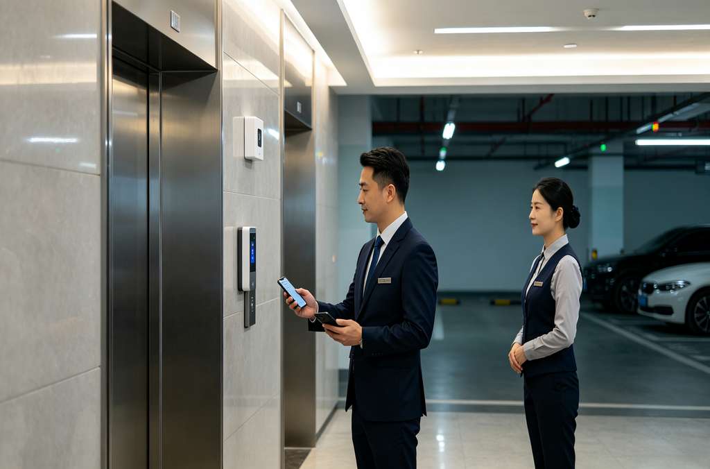 科苑隆无线梯控 楼宇免布线智能梯控方案