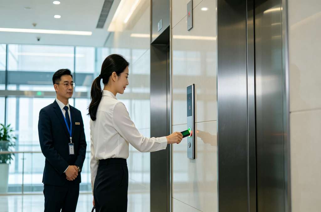 科苑隆梯控刷卡控制 楼宇电梯安全通行管控