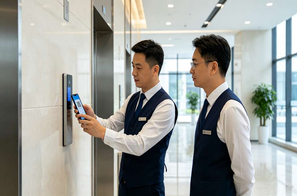 科苑隆二维码梯控 楼宇无接触智能通行管控系统
