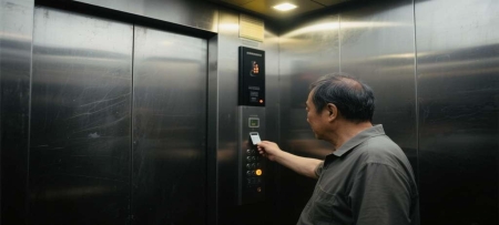 电梯里梯控